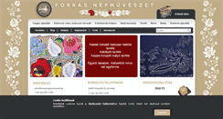 Desktop Screenshot of forrasgallery.hu